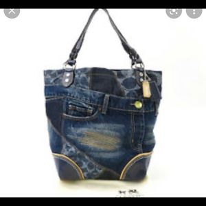 ISO Coach denim bag